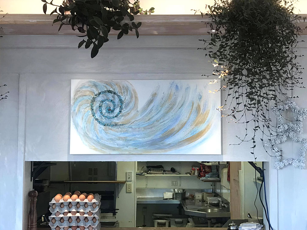 Artwork on display at The Eatery at Rothesay Bay